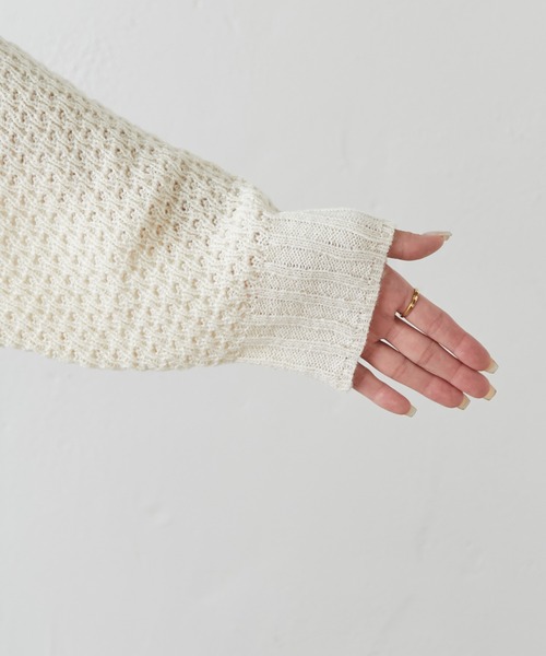 PUAL CE CIN(ピュアルセシン)の「【セットアップ対応】ニットジャガード2WAYカーディガン(ニット/セーター・レディース・アイボリー/その他1/その他2・FREE)」の9枚目の写真