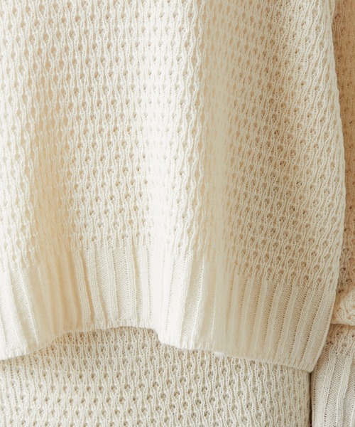 PUAL CE CIN(ピュアルセシン)の「【セットアップ対応】ニットジャガード2WAYカーディガン(ニット/セーター・レディース・アイボリー/その他1/その他2・FREE)」の10枚目の写真