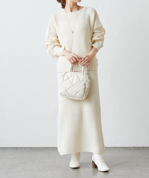 PUAL CE CIN(ピュアルセシン)の「【セットアップ対応】ニットジャガード2WAYカーディガン(ニット/セーター・レディース・アイボリー/その他1/その他2・FREE)」の17枚目の写真