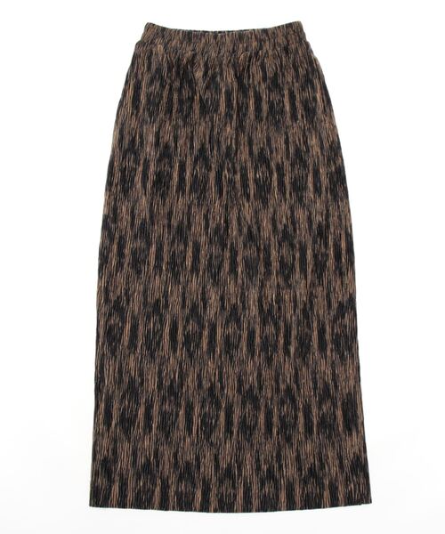 coca(coca)(コカ)の「\新色登場/柄ベロアプリーツスカート(スカート・レディース・ブラウン/ホワイト・ONE SIZE)」の3枚目の写真