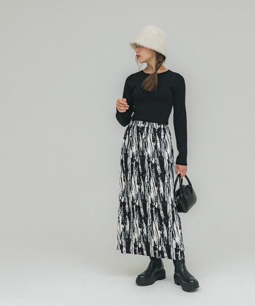 coca(coca)(コカ)の「\新色登場/柄ベロアプリーツスカート(スカート・レディース・ブラウン/ホワイト・ONE SIZE)」の17枚目の写真