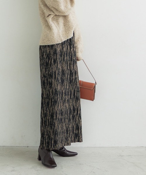 coca(coca)(コカ)の「\新色登場/柄ベロアプリーツスカート(スカート・レディース・ブラウン/ホワイト・ONE SIZE)」の21枚目の写真