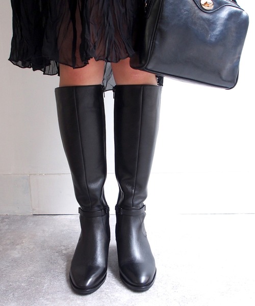 cava cava（サヴァサヴァ）の「防滑｜ストレッチロングブーツ　7420105（ブーツ・レディース・ブラック/ダークブラウン/ブラック系その他・23.0cm/23.5cm/22.5cm/24.5cm/24.0cm）」の2枚目の写真