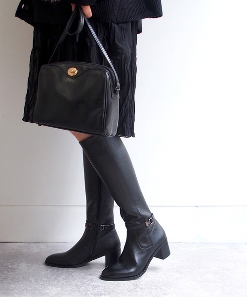 cava cava（サヴァサヴァ）の「防滑｜ストレッチロングブーツ　7420105（ブーツ・レディース・ブラック/ダークブラウン/ブラック系その他・23.0cm/23.5cm/22.5cm/24.5cm/24.0cm）」の4枚目の写真