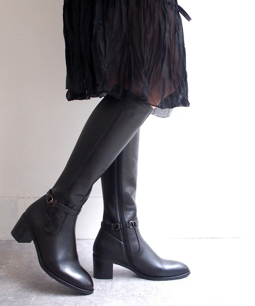 cava cava（サヴァサヴァ）の「防滑｜ストレッチロングブーツ　7420105（ブーツ・レディース・ブラック/ダークブラウン/ブラック系その他・23.0cm/23.5cm/22.5cm/24.5cm/24.0cm）」の5枚目の写真