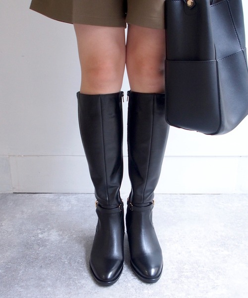 cava cava（サヴァサヴァ）の「防滑｜ストレッチロングブーツ　7420105（ブーツ・レディース・ブラック/ダークブラウン/ブラック系その他・23.0cm/23.5cm/22.5cm/24.5cm/24.0cm）」の10枚目の写真