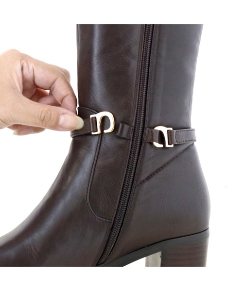 cava cava（サヴァサヴァ）の「防滑｜ストレッチロングブーツ　7420105（ブーツ・レディース・ブラック/ダークブラウン/ブラック系その他・23.0cm/23.5cm/22.5cm/24.5cm/24.0cm）」の20枚目の写真