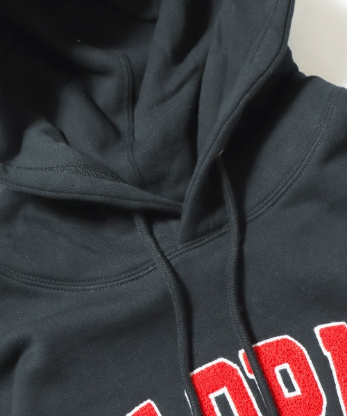 ROOPTOKYO（ループトウキョウ）の「BIKE/バイク College Logo Pullovrer パーカー（パーカー・メンズ・グリーン/アッシュグレー/ブラック・M/L/XL）」の4枚目の写真