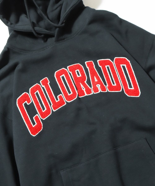 ROOPTOKYO（ループトウキョウ）の「BIKE/バイク College Logo Pullovrer パーカー（パーカー・メンズ・グリーン/アッシュグレー/ブラック・M/L/XL）」の5枚目の写真