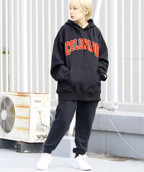 ROOPTOKYO（ループトウキョウ）の「BIKE/バイク College Logo Pullovrer パーカー（パーカー・メンズ・グリーン/アッシュグレー/ブラック・M/L/XL）」の20枚目の写真