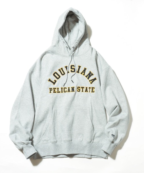 ROOPTOKYO（ループトウキョウ）の「BIKE/バイク College Logo Pullovrer パーカー（パーカー・メンズ・グリーン/アッシュグレー/ブラック・M/L/XL）」の16枚目の写真