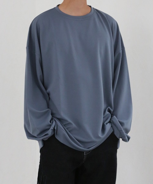 CERCA(チェルカ)の「【BEL】ビッグシルエット ロング Tシャツ カットソー(RS/)(Tシャツ/カットソー・メンズ・ベージュ/ワインレッド/ブラック/グレー/ブルー・LARGE/MEDIUM)」の4枚目の写真