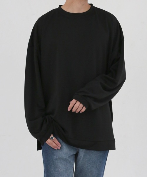 CERCA(チェルカ)の「【BEL】ビッグシルエット ロング Tシャツ カットソー(RS/)(Tシャツ/カットソー・メンズ・ベージュ/ワインレッド/ブラック/グレー/ブルー・LARGE/MEDIUM)」の1枚目の写真