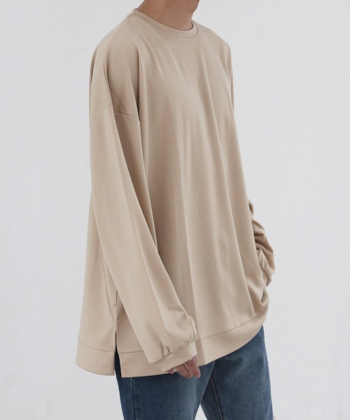 CERCA(チェルカ)の「【BEL】ビッグシルエット ロング Tシャツ カットソー(RS/)(Tシャツ/カットソー・メンズ・ベージュ/ワインレッド/ブラック/グレー/ブルー・LARGE/MEDIUM)」の7枚目の写真