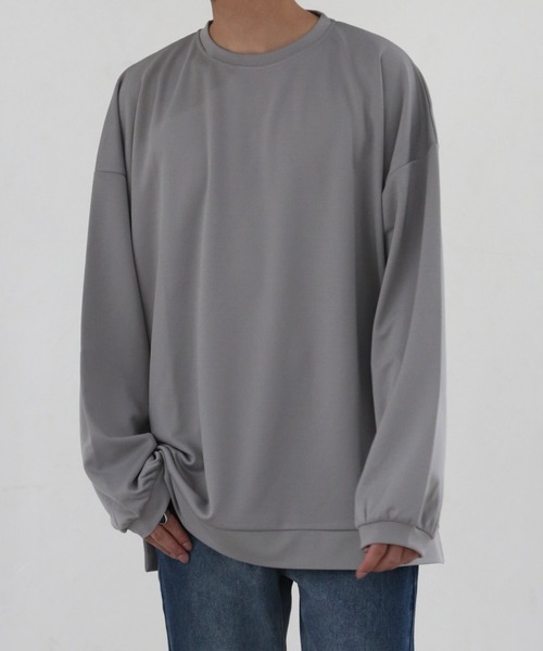 CERCA(チェルカ)の「【BEL】ビッグシルエット ロング Tシャツ カットソー(RS/)(Tシャツ/カットソー・メンズ・ベージュ/ワインレッド/ブラック/グレー/ブルー・LARGE/MEDIUM)」の9枚目の写真