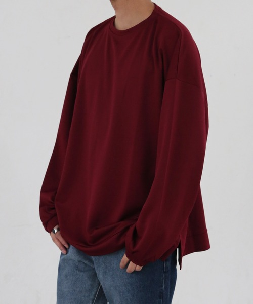 CERCA(チェルカ)の「【BEL】ビッグシルエット ロング Tシャツ カットソー(RS/)(Tシャツ/カットソー・メンズ・ベージュ/ワインレッド/ブラック/グレー/ブルー・LARGE/MEDIUM)」の13枚目の写真