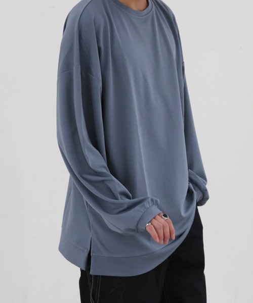 CERCA(チェルカ)の「【BEL】ビッグシルエット ロング Tシャツ カットソー(RS/)(Tシャツ/カットソー・メンズ・ベージュ/ワインレッド/ブラック/グレー/ブルー・LARGE/MEDIUM)」の19枚目の写真