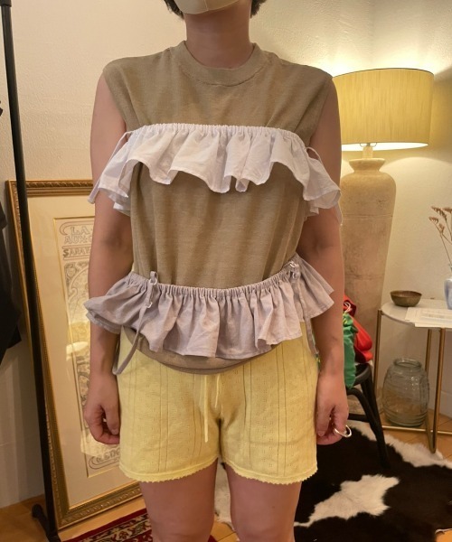 papier（パピエ）の「papier/パピエ/knit nosleeve（ベスト）」 - WEAR