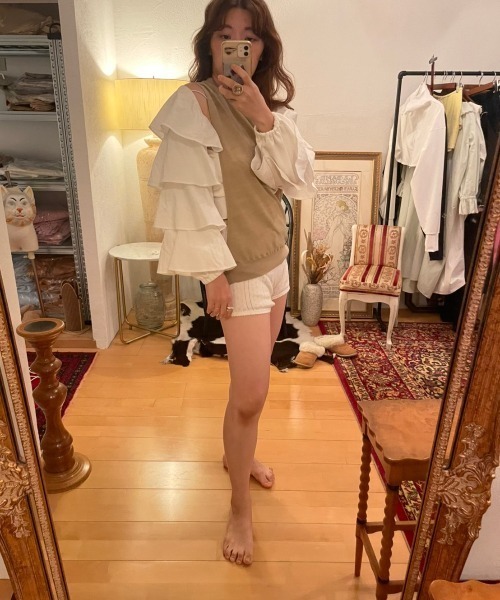 papier（パピエ）の「papier/パピエ/knit nosleeve（ベスト）」 - WEAR