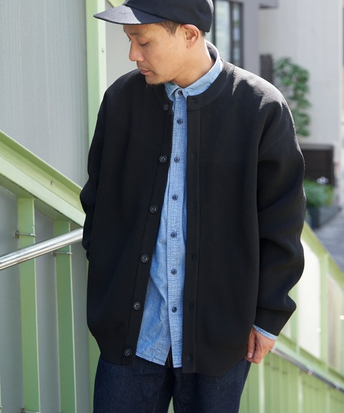 畦編みクルーネックカーディガン（カーディガン/ボレロ）｜NO NEED