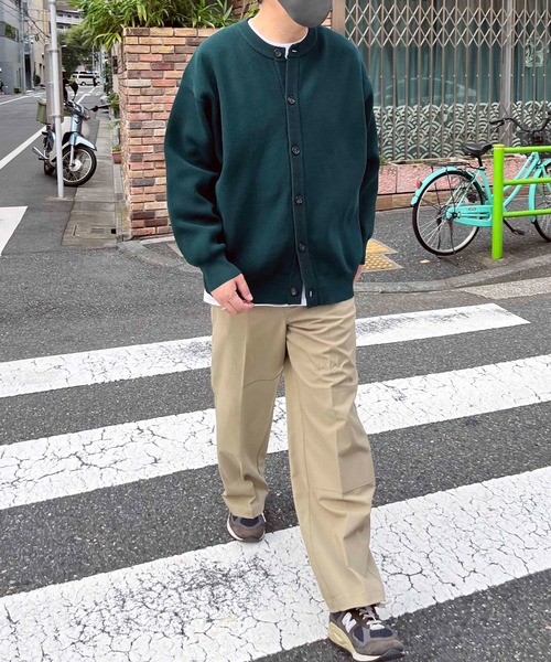 NO NEED（ノーニード）の「畦編みクルーネックカーディガン（カーディガン/ボレロ・メンズ・ブラック/ブルー/グリーン・ﾌﾘ-）」の21枚目の写真