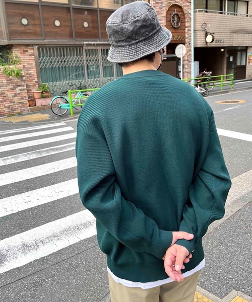 畦編みクルーネックカーディガン（カーディガン/ボレロ）｜NO NEED