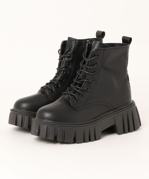 Burner(バーナー)の「【OKUOKU 0909】厚底 ラグソール レースアップブーツ oku-shoes-682225823348-37(ブーツ・レディース・B/D/A/C・36/40/38/39)」の12枚目の写真