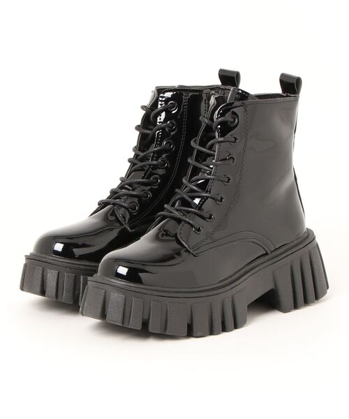 Burner(バーナー)の「【OKUOKU 0909】厚底 ラグソール レースアップブーツ oku-shoes-682225823348-37(ブーツ・レディース・B/D/A/C・36/40/38/39)」の5枚目の写真