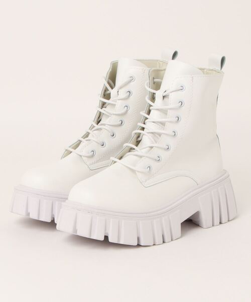 Burner(バーナー)の「【OKUOKU 0909】厚底 ラグソール レースアップブーツ oku-shoes-682225823348-37(ブーツ・レディース・B/D/A/C・36/40/38/39)」の6枚目の写真
