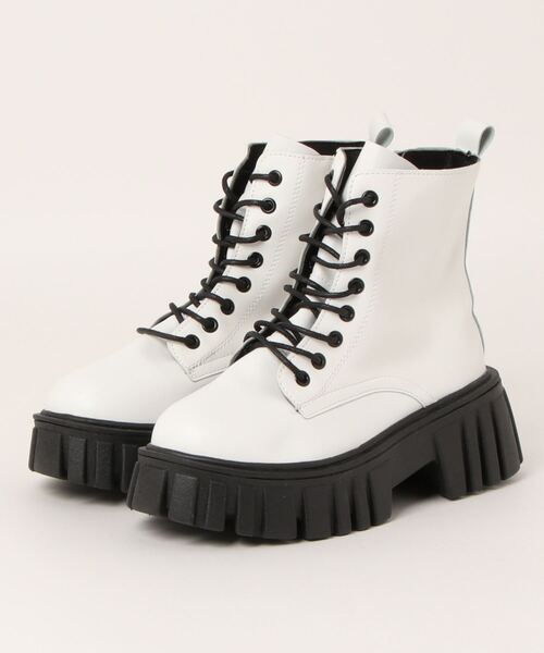 Burner(バーナー)の「【OKUOKU 0909】厚底 ラグソール レースアップブーツ oku-shoes-682225823348-37(ブーツ・レディース・B/D/A/C・36/40/38/39)」の7枚目の写真