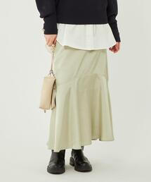 green label relaxing | ワッシャー サテン マーメイド スカート(スカート)