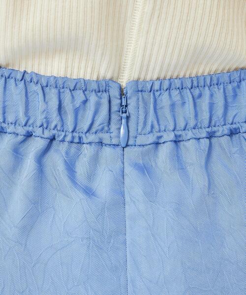 green label relaxing（グリーンレーベルリラクシング）の「ワッシャー サテン マーメイド スカート（スカート・レディース・ナチュラル/ライトブルー/ネイビー・38/36）」の9枚目の写真