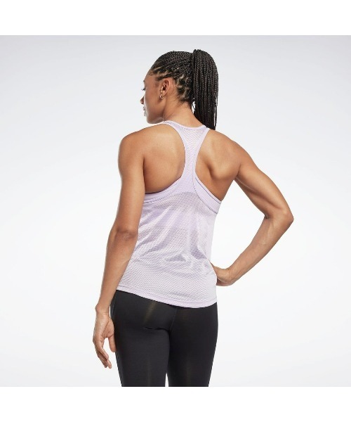 Reebok（リーボック）の「メッシュ タンクトップ / WOR US Mesh Tank（ナイトブラック）（タンクトップ・レディース・ブラック/グリーン系その他/パープル系その他・J/L/J/M/J/S/J/O/J/XS/LARGE/MEDIUM/SMALL/X-SMALL/X-LARGE）」の10枚目の写真