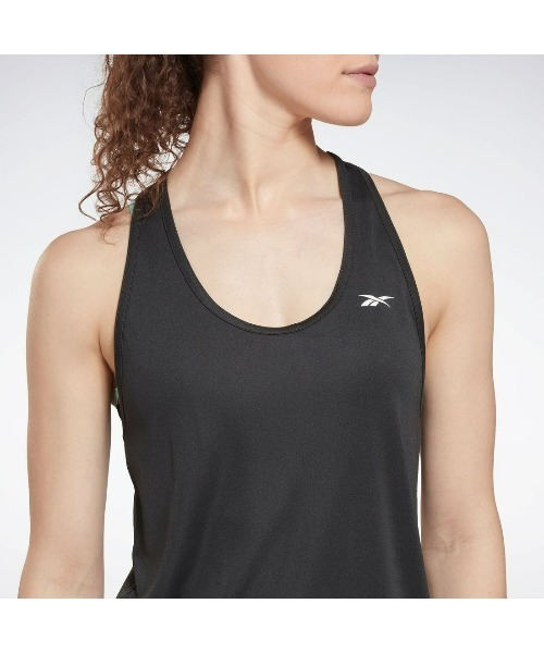 Reebok（リーボック）の「メッシュ タンクトップ / WOR US Mesh Tank（ナイトブラック）（タンクトップ・レディース・ブラック/グリーン系その他/パープル系その他・J/L/J/M/J/S/J/O/J/XS/LARGE/MEDIUM/SMALL/X-SMALL/X-LARGE）」の5枚目の写真