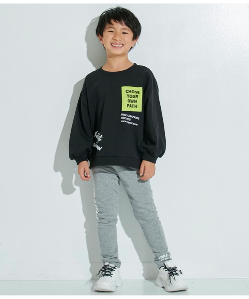 ANAP kids(アナップキッズ)の「裏起毛ロゴプリントレギンス(レギンス/スパッツ・キッズ・ブラック/ラベンダー/グレー・100cm/120cm/110cm/130cm)」の22枚目の写真