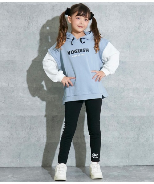 ANAP kids(アナップキッズ)の「裏起毛ロゴプリントレギンス(レギンス/スパッツ・キッズ・ブラック/ラベンダー/グレー・100cm/120cm/110cm/130cm)」の20枚目の写真