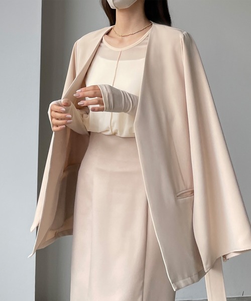 Louere（ルエレ）の「シアーフィンガーホールトップス（Tシャツ/カットソー・レディース・クリーム/ブラック/ベージュ・SMALL/MEDIUM/LARGE）」の15枚目の写真