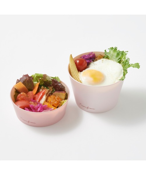 Francfranc(フランフラン)の「ロゴ デリカップ ピンク (2個セット)(お弁当箱・レディース・ピンク・FREE)」の12枚目の写真