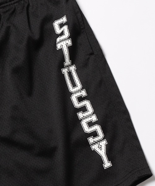 STUSSY（ステューシー）の「STUSSY/ステューシー COLLEGIATE MESH SHORT ショーツ（スウェットパンツ・メンズ・ブラック/グリーン・L/XL）」の7枚目の写真