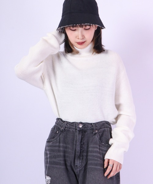 Keep‑sleeve Zip Turtle Knit — трикотаж с молнией