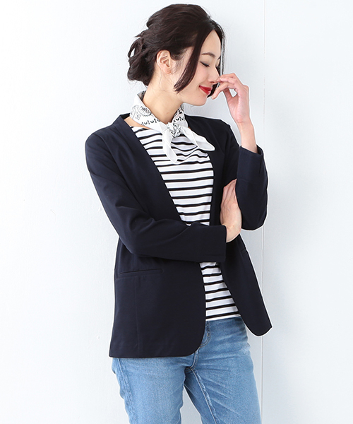 美品◎デミルクスビームス カノコ ホワイト 1ボタンテーラードジャケット Demi-Luxe BEAMS - 美品◎デミルクスビームス カノコ ホワイト 1