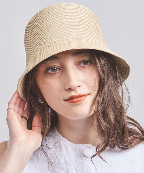 UNITED ARROWS（ユナイテッドアローズ）の「ペーパーブレード バケットハット UV（ハット・レディース・ブラック/ベージュ/ナチュラル・FREE）」の19枚目の写真