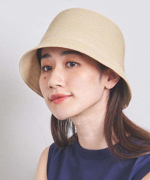 UNITED ARROWS（ユナイテッドアローズ）の「ペーパーブレード バケットハット UV（ハット・レディース・ブラック/ベージュ/ナチュラル・FREE）」の22枚目の写真