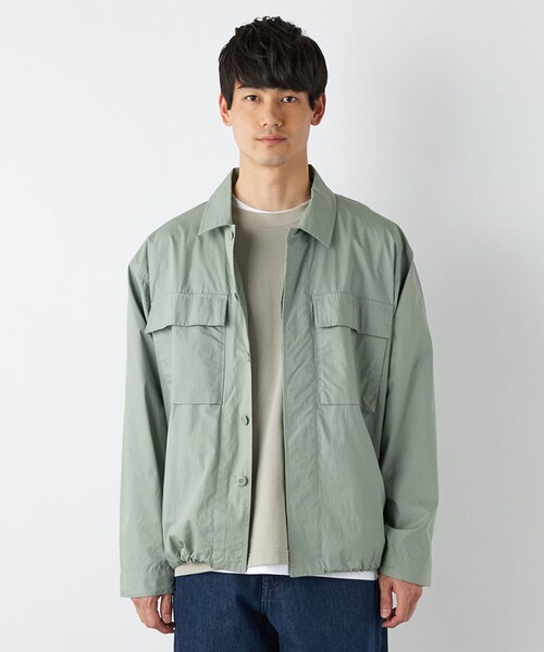 HINSON(ヒンソン)の「【SHIPS any 別注】HINSON: BDU シャツジャケット◇(ミリタリージャケット・メンズ・ライトグレー/ブラック/オリーブ/ブルー・SMALL/MEDIUM/LARGE)」の7枚目の写真