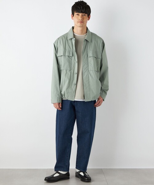 HINSON(ヒンソン)の「【SHIPS any 別注】HINSON: BDU シャツジャケット◇(ミリタリージャケット・メンズ・ライトグレー/ブラック/オリーブ/ブルー・SMALL/MEDIUM/LARGE)」の10枚目の写真