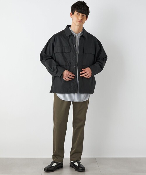 HINSON(ヒンソン)の「【SHIPS any 別注】HINSON: BDU シャツジャケット◇(ミリタリージャケット・メンズ・ライトグレー/ブラック/オリーブ/ブルー・SMALL/MEDIUM/LARGE)」の16枚目の写真