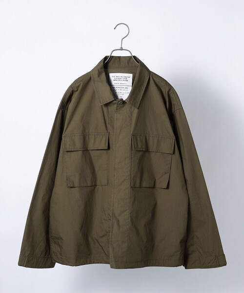 HINSON(ヒンソン)の「【SHIPS any 別注】HINSON: BDU シャツジャケット◇(ミリタリージャケット・メンズ・ライトグレー/ブラック/オリーブ/ブルー・SMALL/MEDIUM/LARGE)」の22枚目の写真