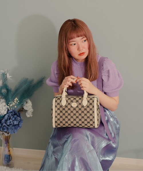 jouetie(ジュエティ)の「【jouetie / ジュエティ】 JJモノグラムジャガード ミディアムボストンバッグ(ボストンバッグ・レディース・ベージュ/キャメル/ブラック/アイボリー/ブルー系その他・FREE)」の18枚目の写真