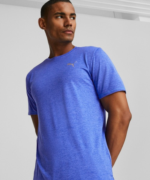 PUMA（プーマ）の「PUMA プーマ メンズ ランニング ラン フェイバリット ヘザー 半袖 Tシャツ（Tシャツ/カットソー・メンズ・ブラック/ブルー系その他/オレンジ・SMALL/XX-LARGE/X-LARGE/MEDIUM/LARGE）」の2枚目の写真