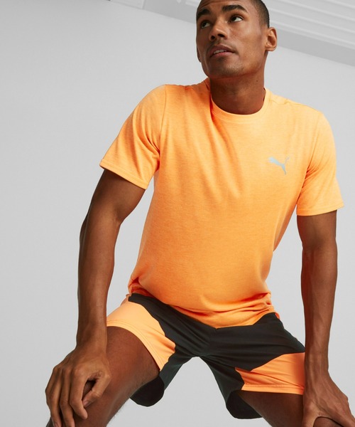 PUMA（プーマ）の「PUMA プーマ メンズ ランニング ラン フェイバリット ヘザー 半袖 Tシャツ（Tシャツ/カットソー・メンズ・ブラック/ブルー系その他/オレンジ・SMALL/XX-LARGE/X-LARGE/MEDIUM/LARGE）」の3枚目の写真